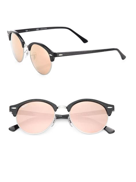 ray-ban 51mm round sunglasses|ray ban round sunglasses fashion.